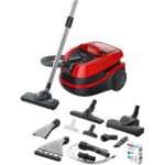 Aspirator cu spalare Bosch BWD421PET, 2100 W, filtru Hepa, perie turbo, perie saltea, reglare electronica a puterii, Rosu/Negru Review și Păreri