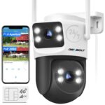 Camera Dubla De Supraveghere Video Cu SIM 4G GENBOLT®, 4MP Full HD, exterior/interior, DC12/POE, 4X zoom, Rotire 355° si inclinare 90°, culoarea vederii nocturne, Stocare Card/Cloud, comunicare bidirectionala, Urmarirea oamenilor, PTZ, Alb/negru Review și Păreri