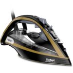 Fier de calcat Tefal Ultimate Pure FV9847E0, 3200W, jet de abur 260g/min, abur variabil 0-60g/min, rezervor apa 350ml, talpa Durilium AirGlide AutoClean, oprire automata, negru/auriu Review și Păreri